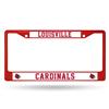 Louisville Cardinals Team Color Chrome License Plate Frame