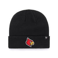 Louisville Cardinals 47 Brand Raised Cuff Knit Beanie - Black