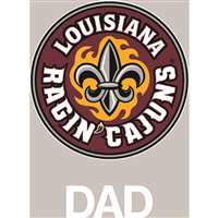 Louisiana Lafayette Ragin Cajuns Transfer Decal - Dad