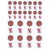 Louisiana Lafayette Ragin Cajuns Small Sticker Sheet - 2 Sheets