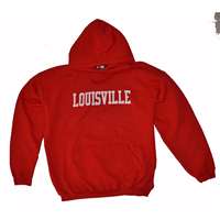 Louisville Hooded Sweatshirt, Red
