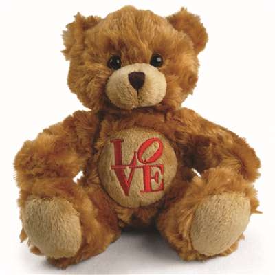 Valentine Love Fluffy Teddy Bear - 6"