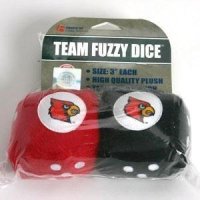 Louisville Cardinals Fuzzy Dice