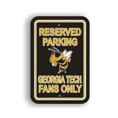 Georgia Tech Plastic Parking Sign