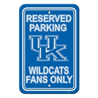 Kentucky Wildcats Plastic Parking Sign