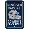 Dallas Cowboys Plastic Parking Sign