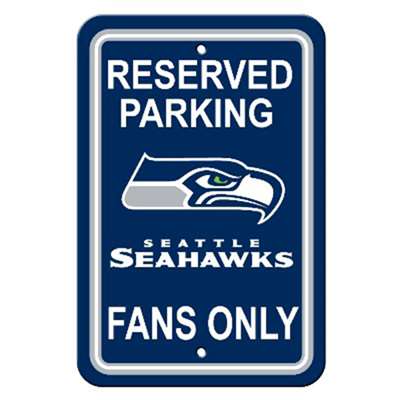Seattle Seahawks Plastic Parking Sign