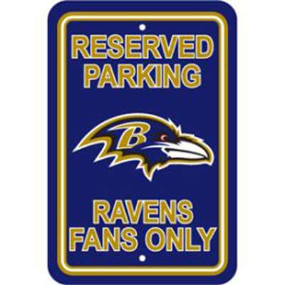Baltimore Ravens Fan Parking Sign