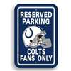 Indianapolis Colts Fan Parking Sign