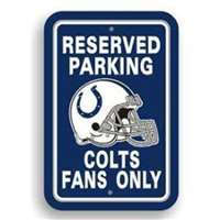Indianapolis Colts Fan Parking Sign