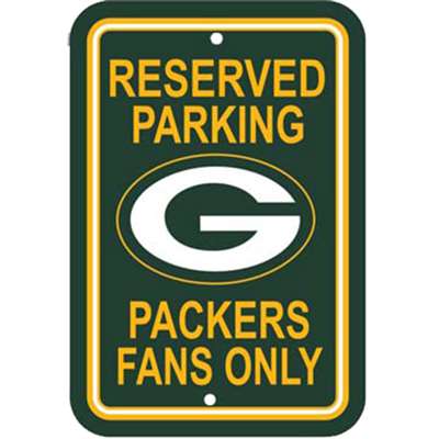 Green Bay Packers Plastic Parking Sign