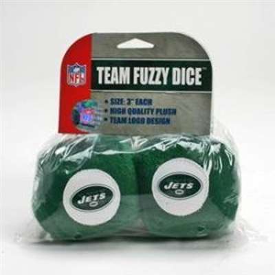 New York Jets Fuzzy Dice