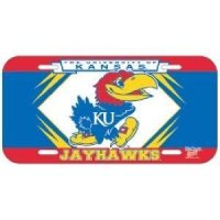 Kansas Jayhawks Plastic License Plate
