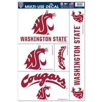 WinCraft NCAA Washington State University Cougars Perfect Cut 4 x 8 Decal