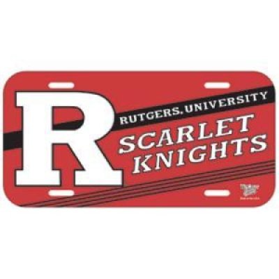 Rutgers Plastic License Plate