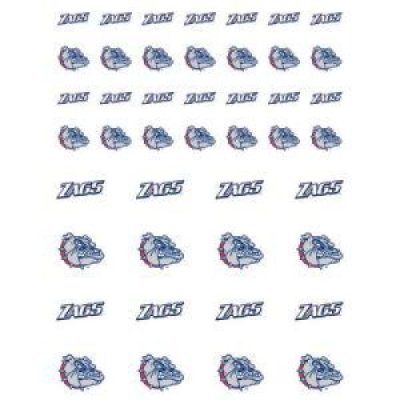 Gonzaga Bulldogs Decals: Gonzaga Small Sticker Sheet 2 Sheets