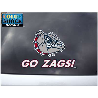 Gonzaga Decal - Bulldog "go Zags"