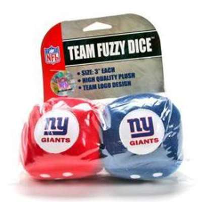 New York Giants Fuzzy Dice