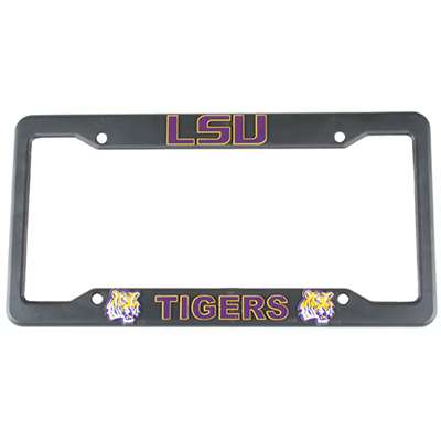 Lsu Tigers Plastic License Plate Frame