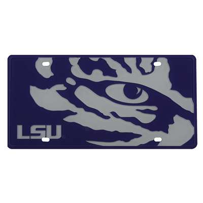 LSU Tigers Full Color Mega Inlay License Plate