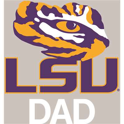 LSU Tigers Transfer Decal - Dad