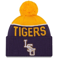 LSU Tigers New Era Sport Knit Pom Beanie
