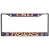 LSU Tigers Metal License Plate Frame w/Domed Acrylic