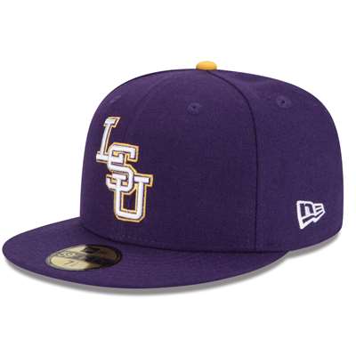LSU Tigers New Era 5950 Fitted Baseball - Purple