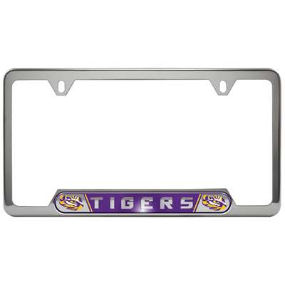 LSU Tigers Stainless Steel License Plate Frame