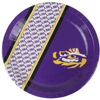 LSU Tigers Disposable Paper Plates - 20 Pack
