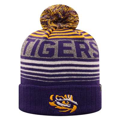 LSU Tigers Top of the World Overt Cuff Knit Beanie