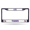 LSU Tigers Team Color Chrome License Plate Frame