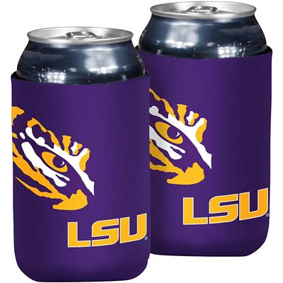 LSU Tigers Oversized Logo Flat Coozie