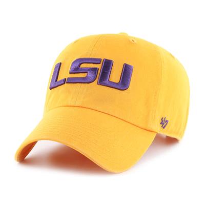 LSU Tigers 47 Brand Clean Up Adjustable Hat - Gold