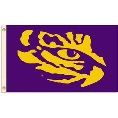 LSU Tigers 3' x 5' Flag - Purple - Tiger Eye