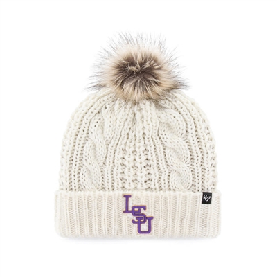 LSU Tigers 47 Brand Womens Meeko Pom Knit