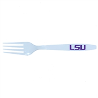 LSU Tigers Disposable Plastic Forks - 24 Pack