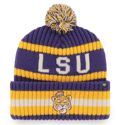 LSU Tigers 47 Brand Bering Cuff Knit Beanie - Purp