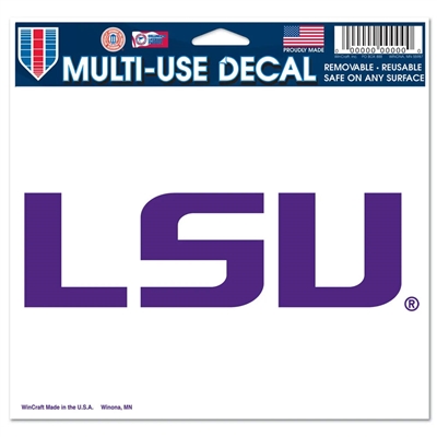 LSU Tigers Ultra Decal 5" x 6" - LSU