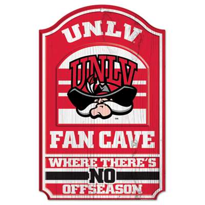 UNLV Rebels Fan Cave Wood Sign
