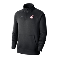 Nike Washington State Cougars Club Fleece 1/4 Zip - Black