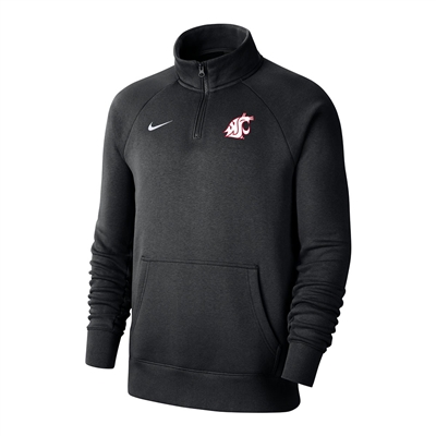 Nike Washington State Cougars Club Fleece 1/4 Zip - Black