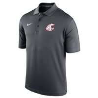 Nike Washington State Cougars Dri-FIT Varsity Polo - Anthracite - White Logo