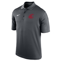 Nike Washington State Cougars Dri-FIT Varsity Polo - Anthracite - Crimson Logo