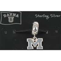 Michigan Wolverines Sterling Silver Charm Bead