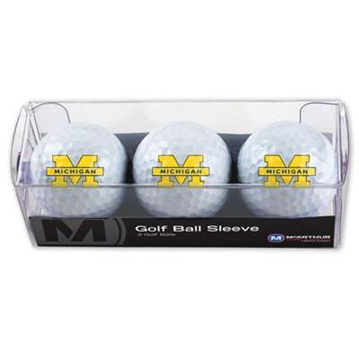 Michigan Wolverines Golf Balls - 3 Pack