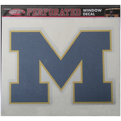 Michigan Wolverines Perforated Vinyl Window Decal
