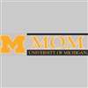 Michigan Wolverines Die Cut Decal Strip - Mom