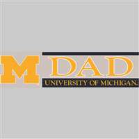 Michigan Wolverines Die Cut Decal Strip - Dad