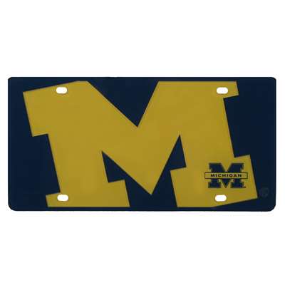 Michigan Wolverines Full Color Mega Inlay License Plate